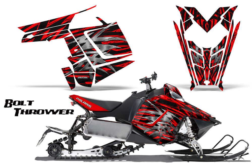 Polaris Rush Graphics Kit Bolt Thrower Red